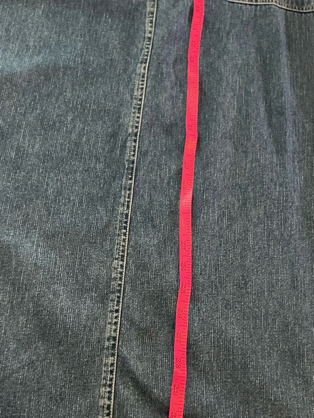 Original TY Wear Denim Maxi Skirt 12P Blue Utility Pockets Side Slit Y2K Cotton